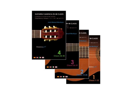 Flamenco Guitar in 48 lessons. V. 1, V.2, V.3. V.4