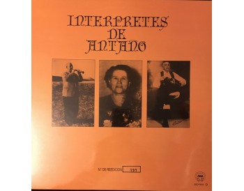Intérpretes de Antaño (vinyl)