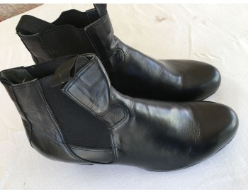 Flamenco boots - buleria. black leather- size 44 1/2