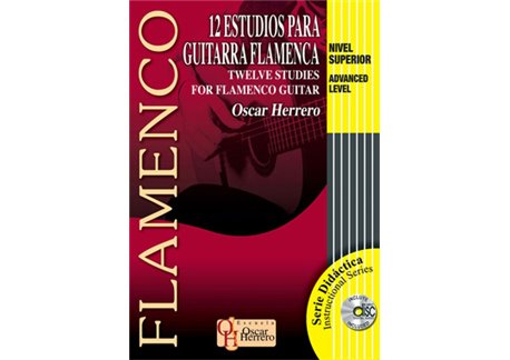 12 estudios para Guitarra Flamenca Nivel Superior 