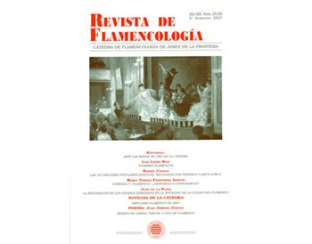 Revista de Flamencología. Año Número: 25/26 Año XIII 2007